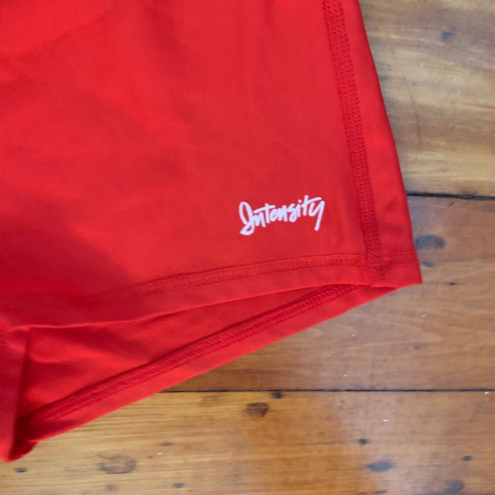 Red Spandex Shorts - Picture 2 of 5